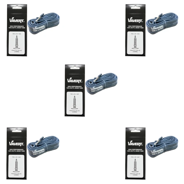 700 X 25/28c 80mm Presta Valvola Tubi Interni Bici 25c 26c 27c