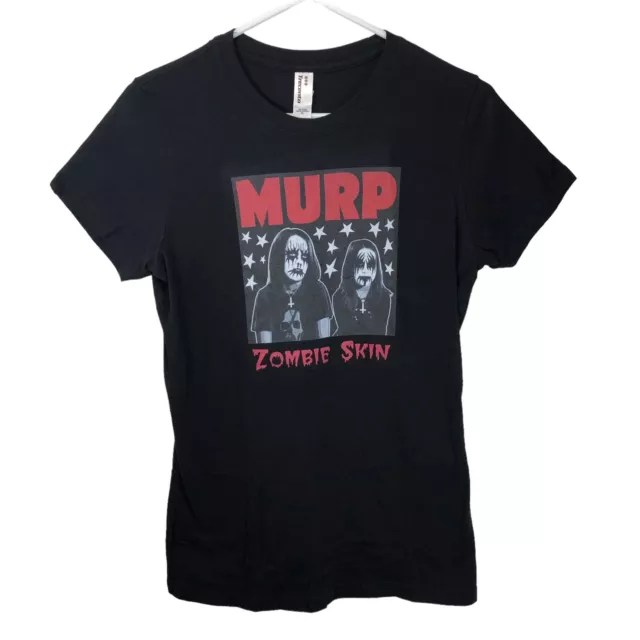 Murp Zombie Skin T-Shirt Top Tee Black Metal Kids Band America's Got Talent XL