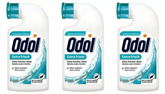 Odol Extra Frisch Mundwasser Konzentrat gibt sofort frischen Atem 3 x 40 ml