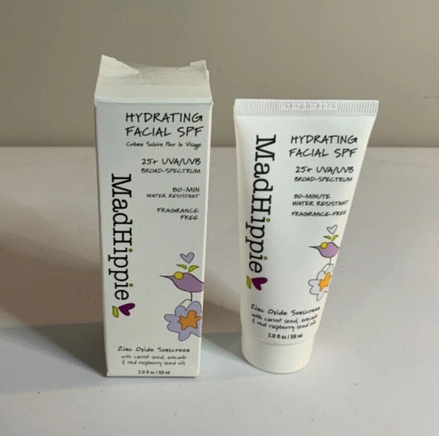Mad Hippie Hydrating Facial SPF Zinc Oxide 25+ UVA/UVB - Brand New!