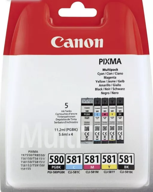 ENCRE4U - Cartouches d'encre compatibles Canon 580 et 581 XXL ( Pixma TR et  TS )
