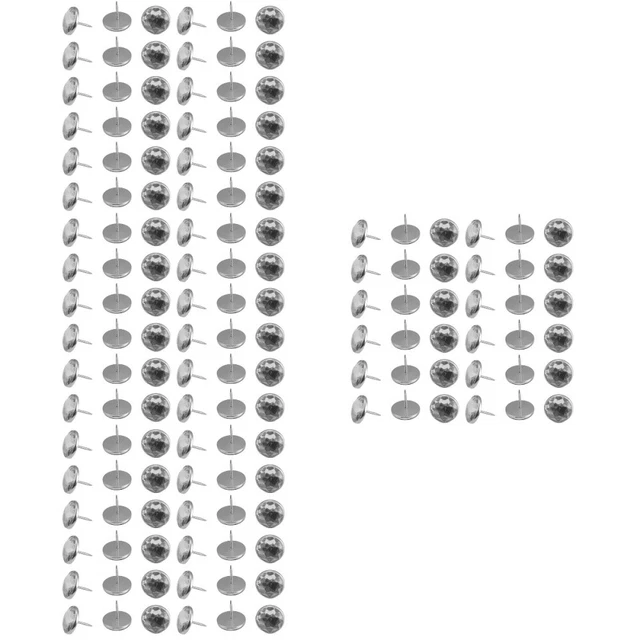 200 piezas Botones de sofá Acrílico Tacks Decorativos Uñas Decorativas Transparentes