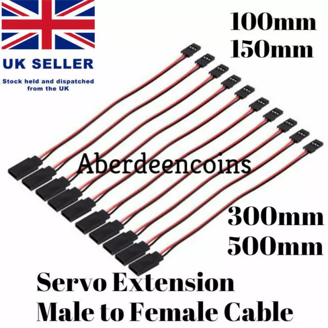 1-10 Servo Extension Male to Female Lead Wire Cable For RC Futaba JR