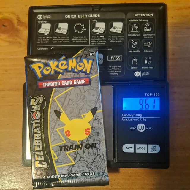 HEAVY PACK 9.61G Pokemon TCG CELEBRATIONS 25th anniversary sealed
