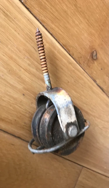 Vintage Iron Airer Pulley Drier Block Old Double Wheel Drier Antique Bracket