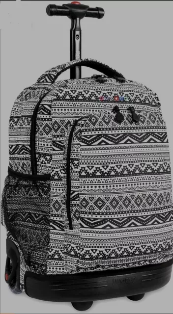 J World New York Sunny Rolling Backpack, Tribal, Tribal, Size One Size