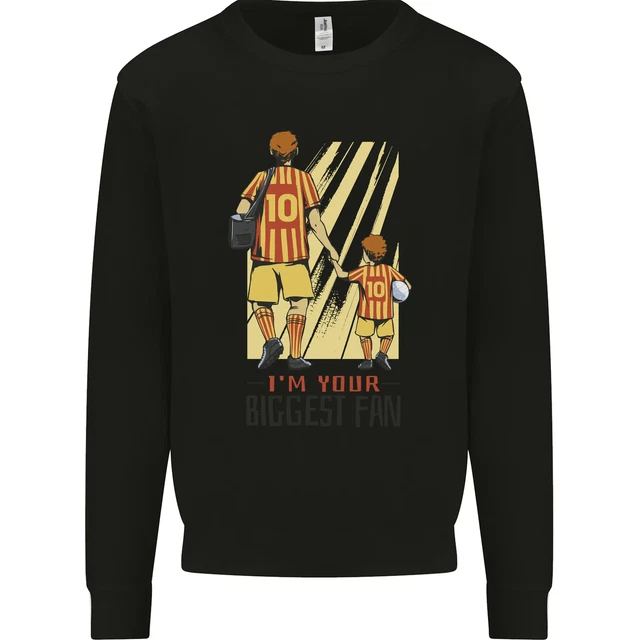 Fathers Day Football Dad & Son Daddy Mens Sweatshirt Jumper