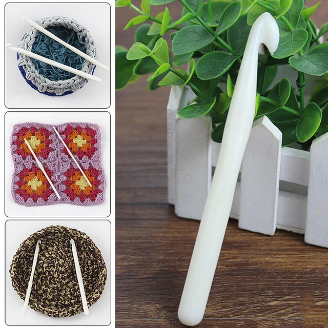 PLASTIC CROCHET WEAVING Hook Sizes 3mm to 12mm Craft Knitting Yarn