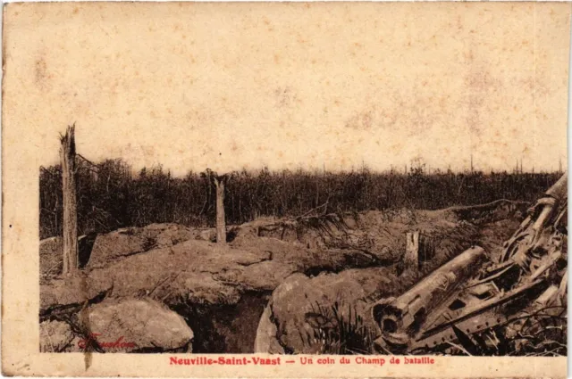 CPA AK Militaire - Neuville-Saint-Vaast - Un coin du Champ de bataille (696355)