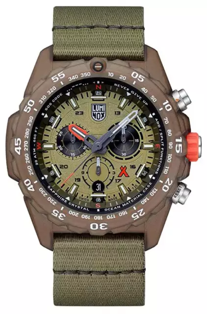 Luminox Oso Grylls Supervivencia Eco Master Crono Buceo Hombre Reloj XB.3757.ECO