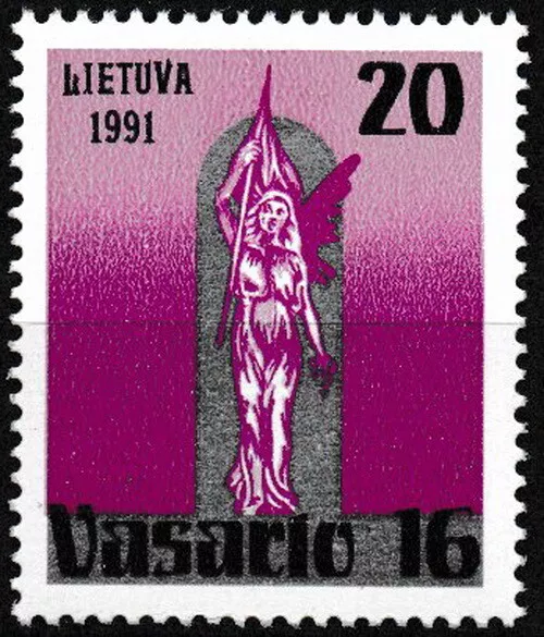 Litauen - 73. Gründungstag der Republik postfrisch 1991 Mi. 470