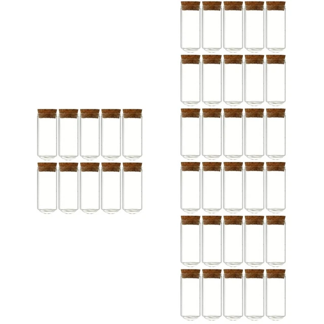 40 ud. botellas de tapón de corcho botellas en miniatura botellas de vidrio botellas deseadas