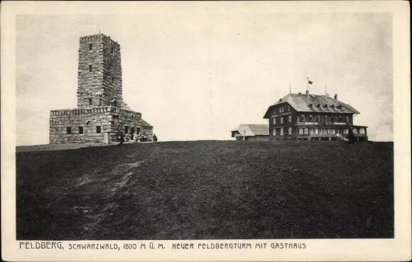 Ak Feldberg im Schwarzwald, Neuer Feldbergturm, Gasthaus - 3182829