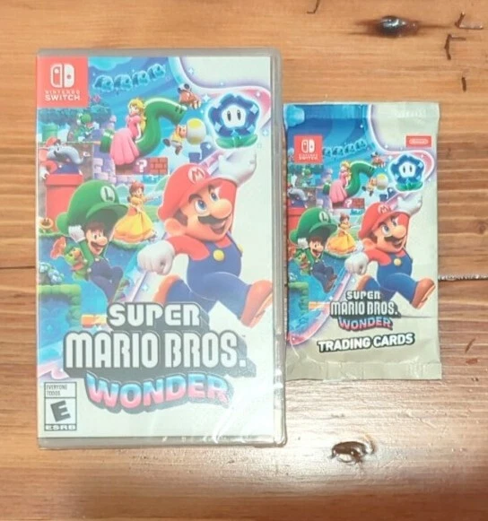 SUPER MARIO BROS WONDER + Exclusive Trading Card Pack Nintendo Switch