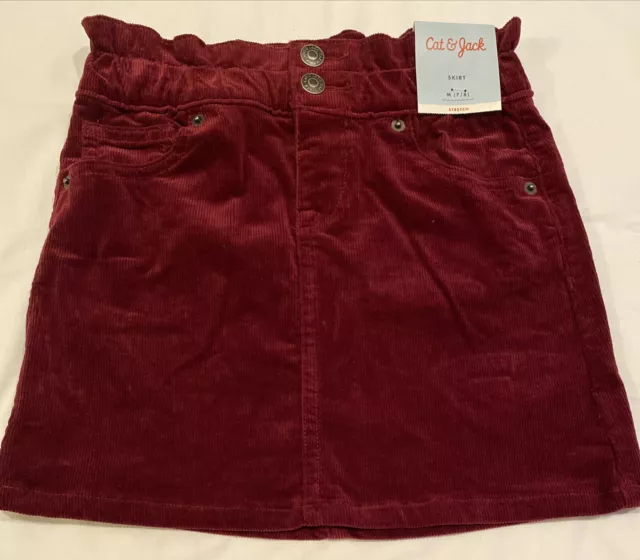 Cat & Jack Girls Burgundy Skirt NWT size M 7/8