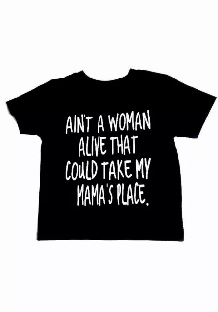 Kids Tupac Dear Mama Lyrics Quote T-Shirt Toddler Size 4T Black