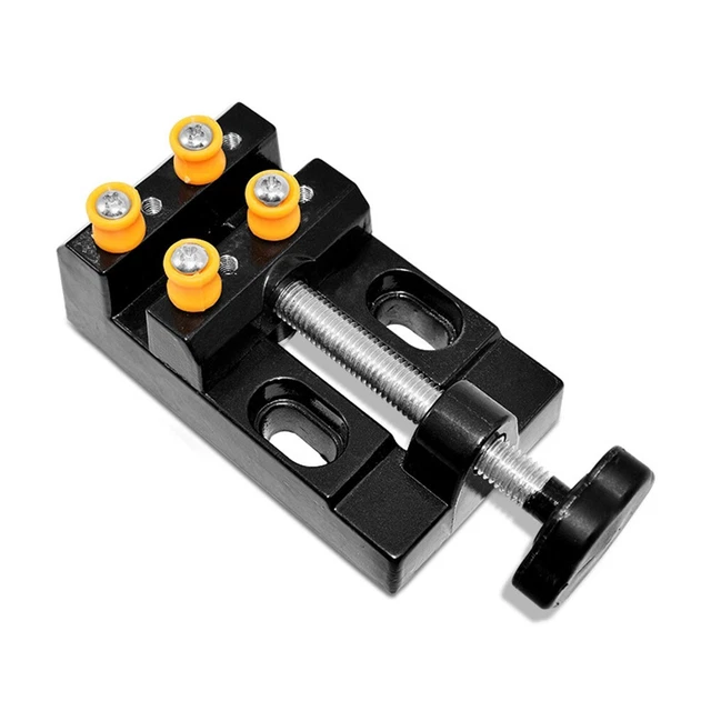 Clamp Bed Metal Mini Vise Seal Text Small Vise Tool Metal Walnut Accessories