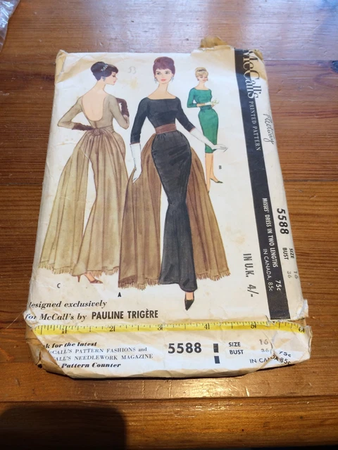 sachin and babi light blue dress M7354 McCalls Archive Collection Dress Pattern