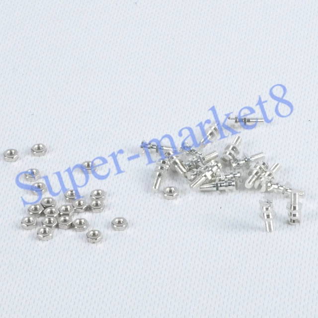 20pc Silver Turret with Thread Screw Lug Terminal Board Tube Guitar Amp DIY Part 3