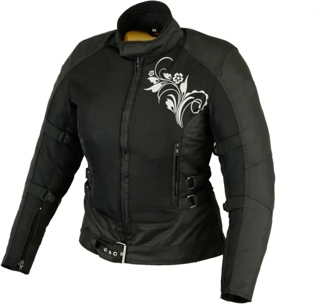 Motorradjacke Damen Motorrad Textiljacke Neu schwarze Motorradjacken für Touren