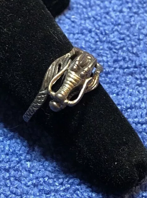 Dragon Ring Size 6 & Bonus Phantom  Skull Ring