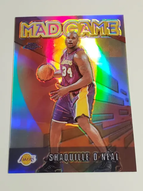 Shaquille O'Neal Mad Game Refractor 2001-02 Topps Chrome