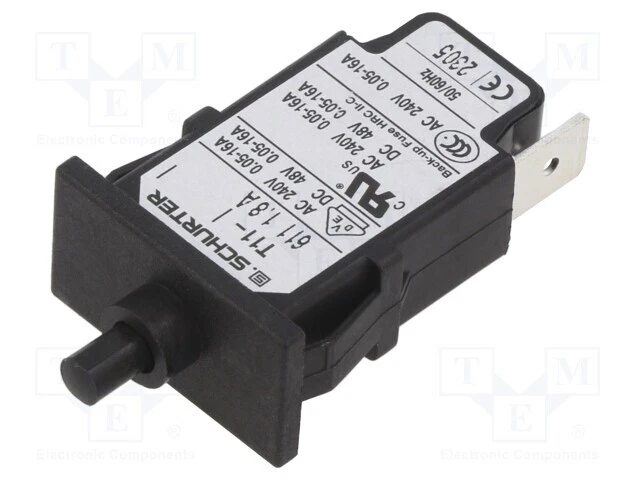 1.8A 48VDC Poles: 1 UNenn: 240VAC SPST Overcurrent Switch