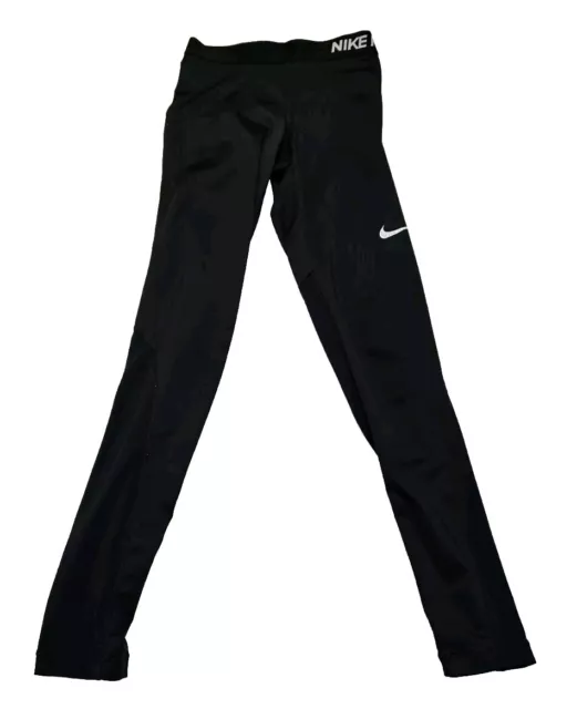 Nike Pro Women's Leggings Size Small Black Elastic Waist Running Workout Pants