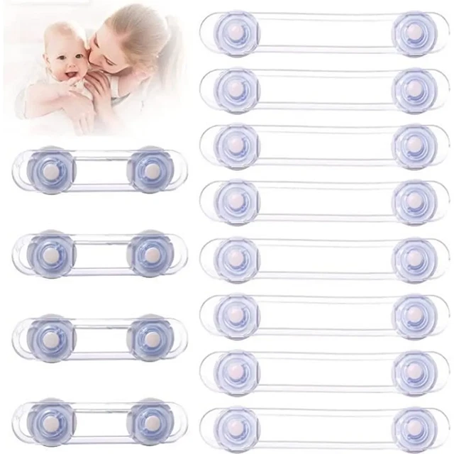 Bloque Porte Bébé, 12 Pièces Transparent Sécurité Enfant Pour Porte Et  Tiroir, P