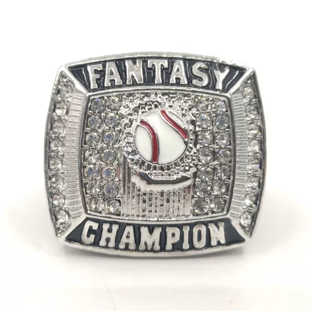 Fantasy Baseball Championship Rings Trophy(With Paper Box,11)