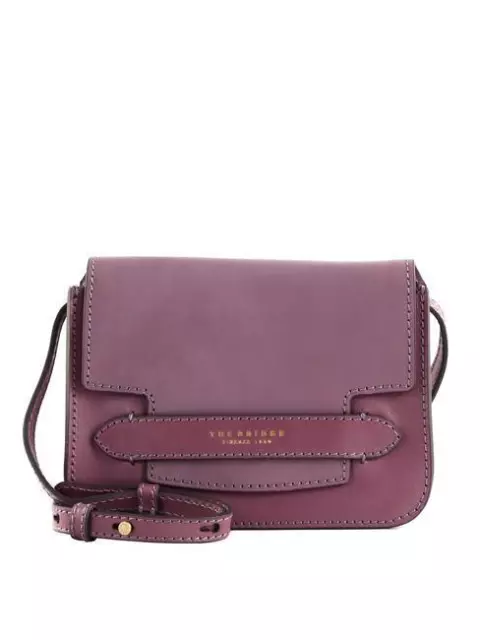 Sac Femme THE BRIDGE Lucrezia Sac Bandoulière en Cuir Mauve Abb.oro Choix