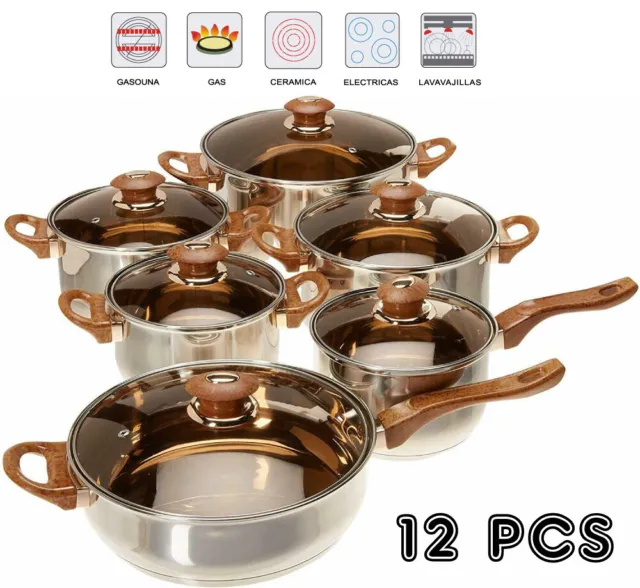 3 STAINLESS STEEL Cookware Pans Society Ultrex 7 System T304S Sensi-Tone  Lids $149.00 - PicClick