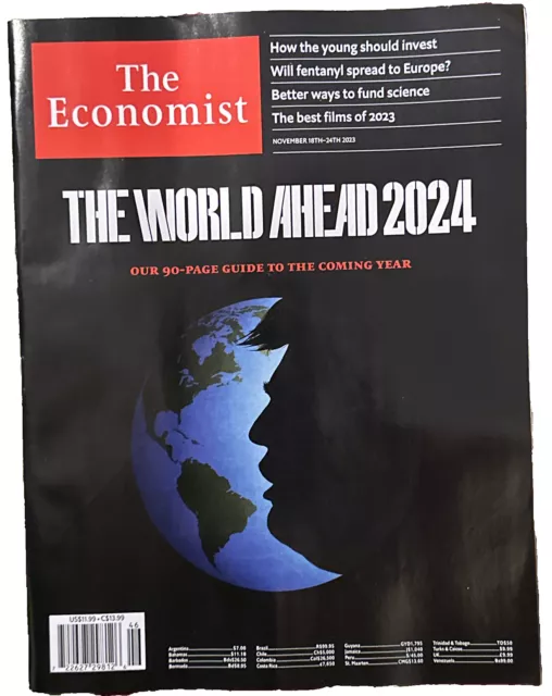 THE ECONOMIST MAGAZINE 18th November 2023 The World Ahead 2024 £15.00
