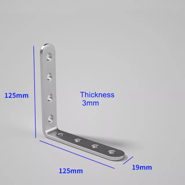 304 Stainless Steel Corner Brace Joint Shelf Support L-Shape Right Angle Bracket