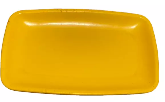 Bandeja de servicio amarilla vintage TAMA Israel Plástico de melamina Mid...