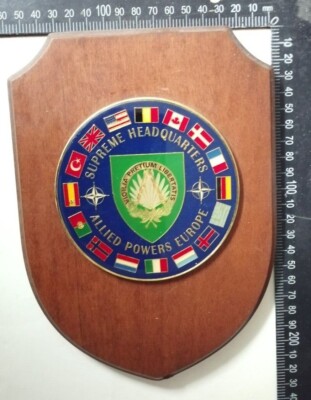 CREST CARABINIERI DEDICATO A SUPREM HEADQUARTERS ALLIEND POWERS EUROPE RARITÀ!!! 