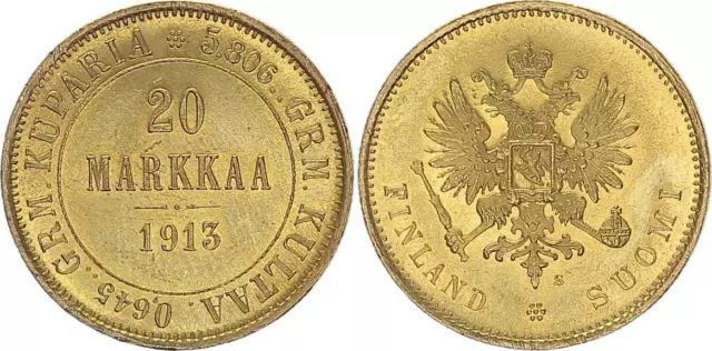 Finnland 20 Markkaa 1913 - Nikolaus II. von Russland, 1894-1917