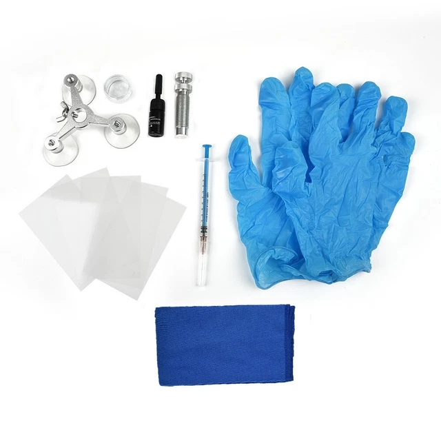 Kit di riparazione parabrezza efficace e conveniente per riparazione graffi vetro auto fai da te