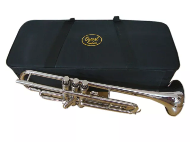 Brand New Silver Nickel Plated Bb Flat Trumpet Black Friday Sale