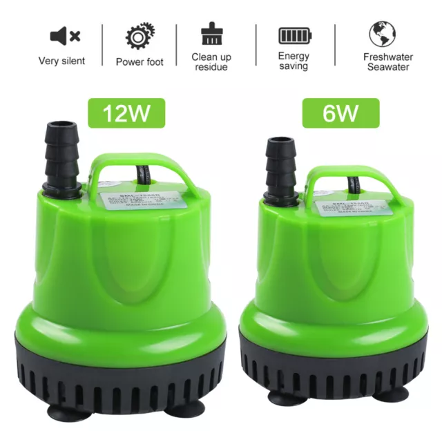 Submersible Water Pump Dirty Clean Aquarium Fountain Pool Pond Fish Tank Flood