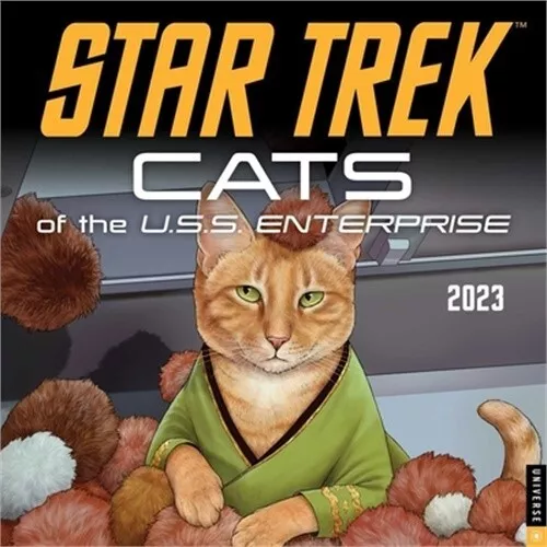 Star Trek: Cats of the U.S.S. Enterprise 2023 Wall Calendar (Calendar)