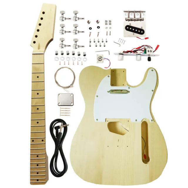 TL Style Electric Guitar Kits Basswood Body maple neck & maple fingerboard  DIY