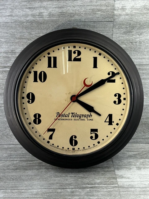 1930's Hammond Synchronous Wall Clock VTG POSTAL TELEGRAPH