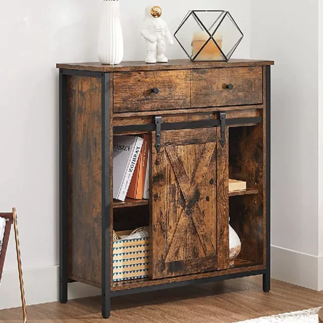 Vintage Industrial Sideboard Storage Cabinet Cupboard Console Table Retro Metal