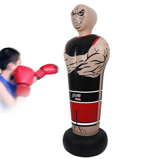 Punching Ball Autoportant Kitopa Sac De Frappe Sur Pied 177cm - Punching Ball MMA 93kg - Avec Protège-poignets Et Cibles - Fitness Maison Punching Ball Maison Adulte - 6