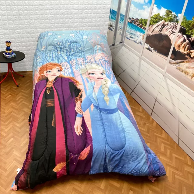 Frozen 2 Disney Trapunta Piumino 180x260cm Anna Elsa Invernale Letto singolo