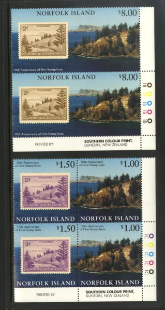 M3309 Australia-Norfolk Island 1997 SG644/6 - Stamp Anniversary IMPRINT & PLATE