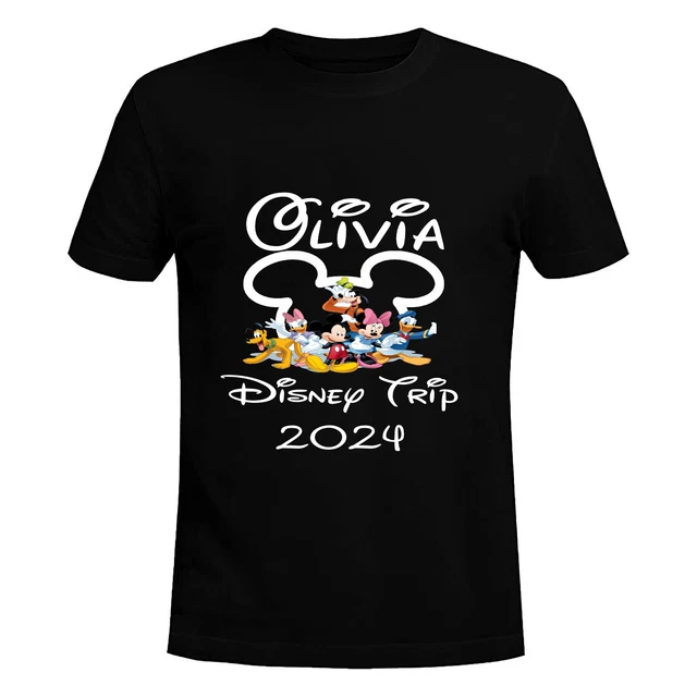 PERSONALISED DISNEYLAND PARIS 2024 TShirt, Mickey Minnie Family