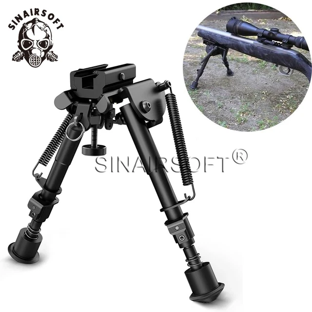 Bipied Tactique De Chasse Réglable 7,5 à 9 Pouces, Léger, Fixation M-Lok/Picatinny