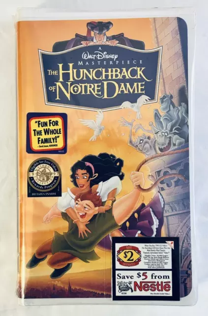 The Hunchback of Notre Dame (1996) VHS [Disney Masterpiece #7955] **SEALED**